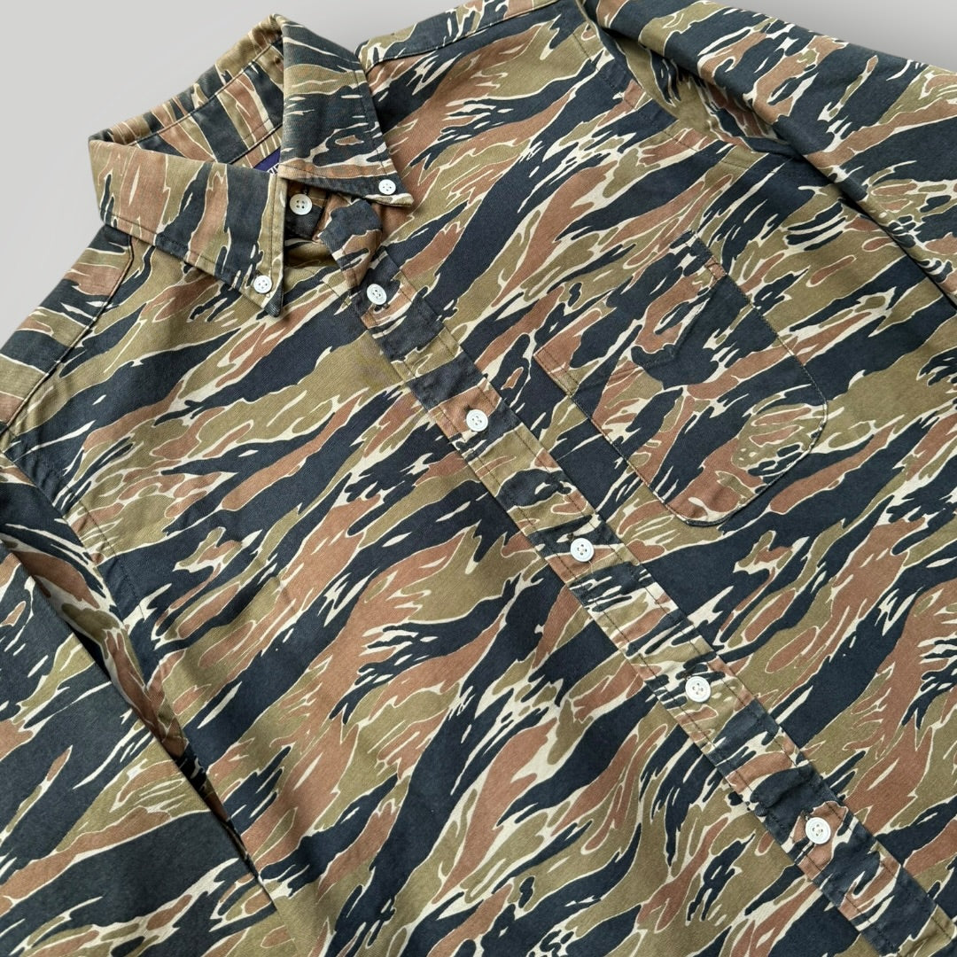 Nepenthes Tiger Camo Heavy Cotton Shirt XS | O/S, Camo