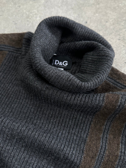 Dolce & Gabbana D&G Wool Rib Knit Turtle Neck - M