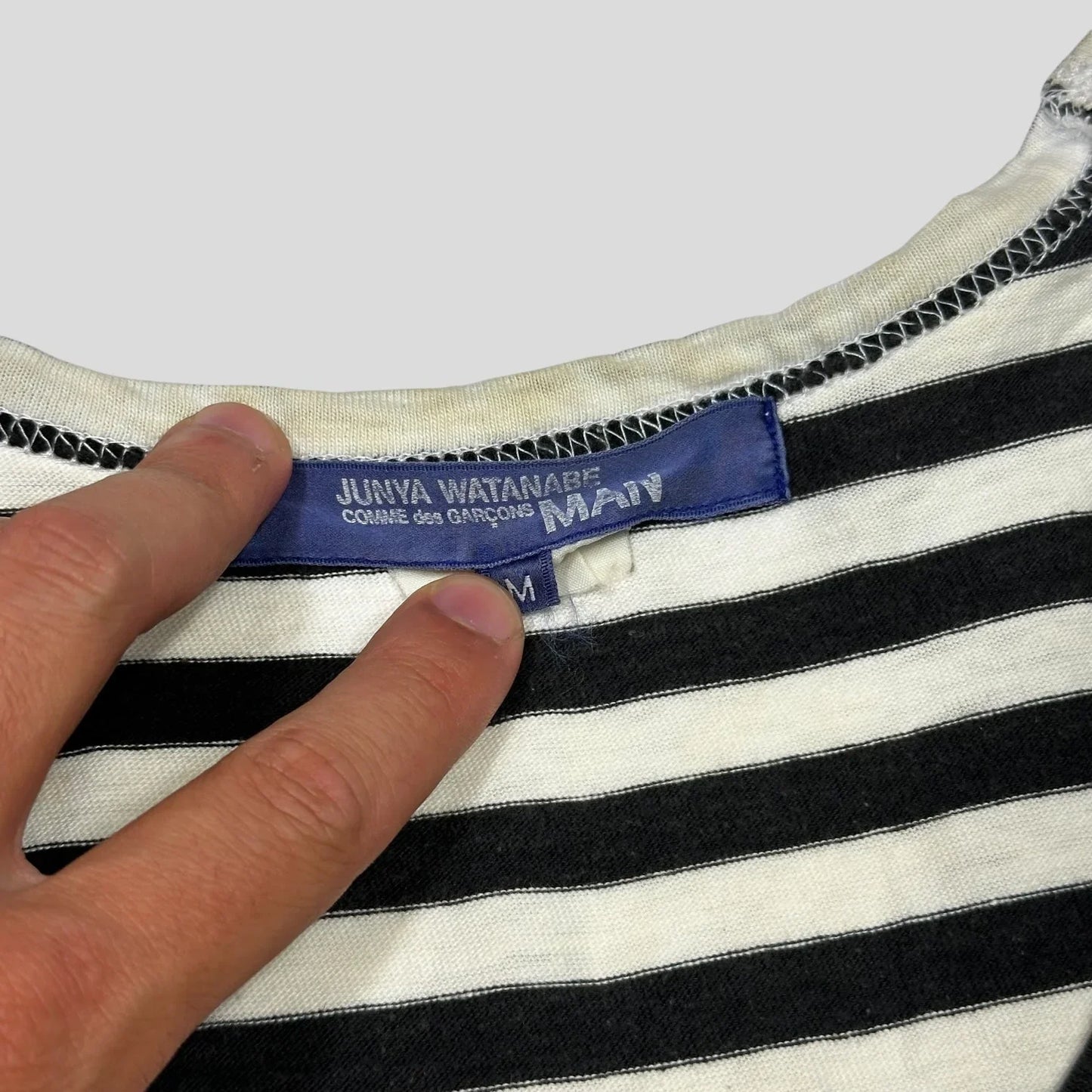 Junya Watanabe MEN 2005 Striped Cotton Vest - M