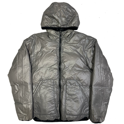 Camp 7 Reversible Puffer Jacket In Grey & Black ( L )
