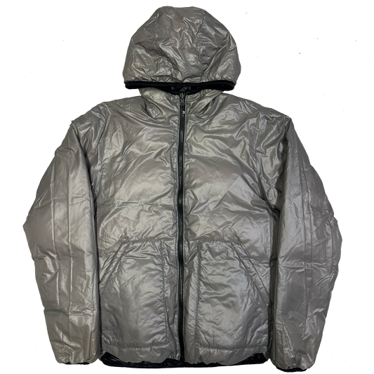 Camp 7 Reversible Puffer Jacket In Grey & Black ( L )