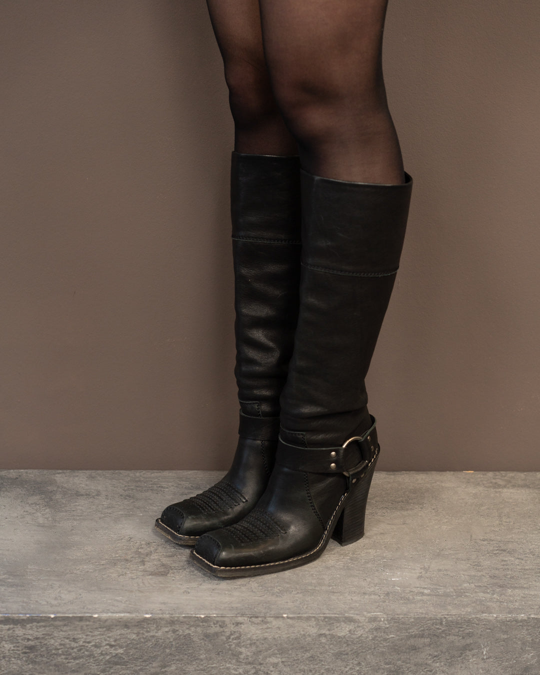 GALLIANO FOR DIOR F/W 2006 BOOTS (EU 39) | DEFAULT TITLE, Black