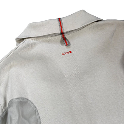 Hugo Boss Orange 00’s Panelled Translucent Quarter Zip Jumper M | Medium, Multicoloured