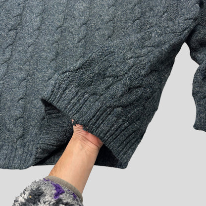 Emporio Armani 80’s Alpaca Wool Cable Knit Jumper - L | Default Title, Multicoloured