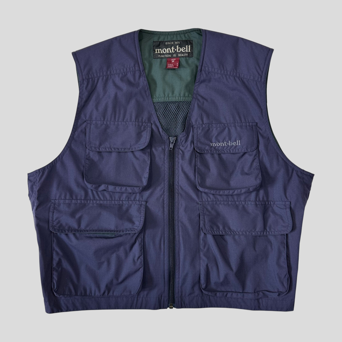Montbell 00’s Multipocket Ripstop Nylon Utility Vest - S | Purple