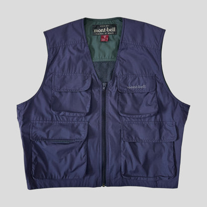 Montbell 00’s Multipocket Ripstop Nylon Utility Vest - S | Purple