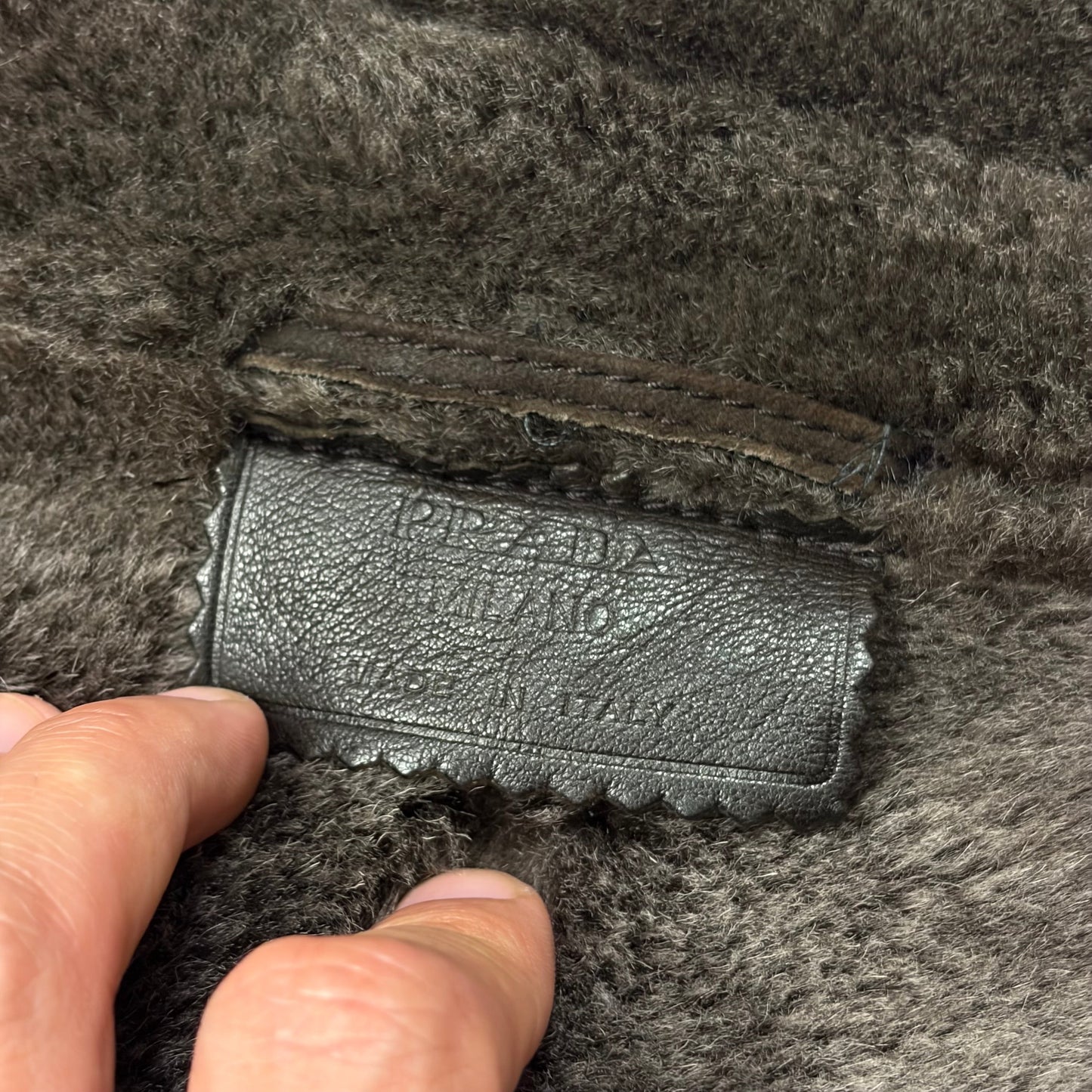 Prada Milano AW03 Shearling Sheepskin Leather Full Length Coat - M | Default Title, Brown