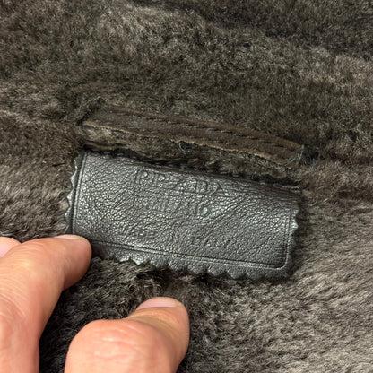 Prada Milano AW03 Shearling Sheepskin Leather Full Length Coat - M | Default Title, Brown