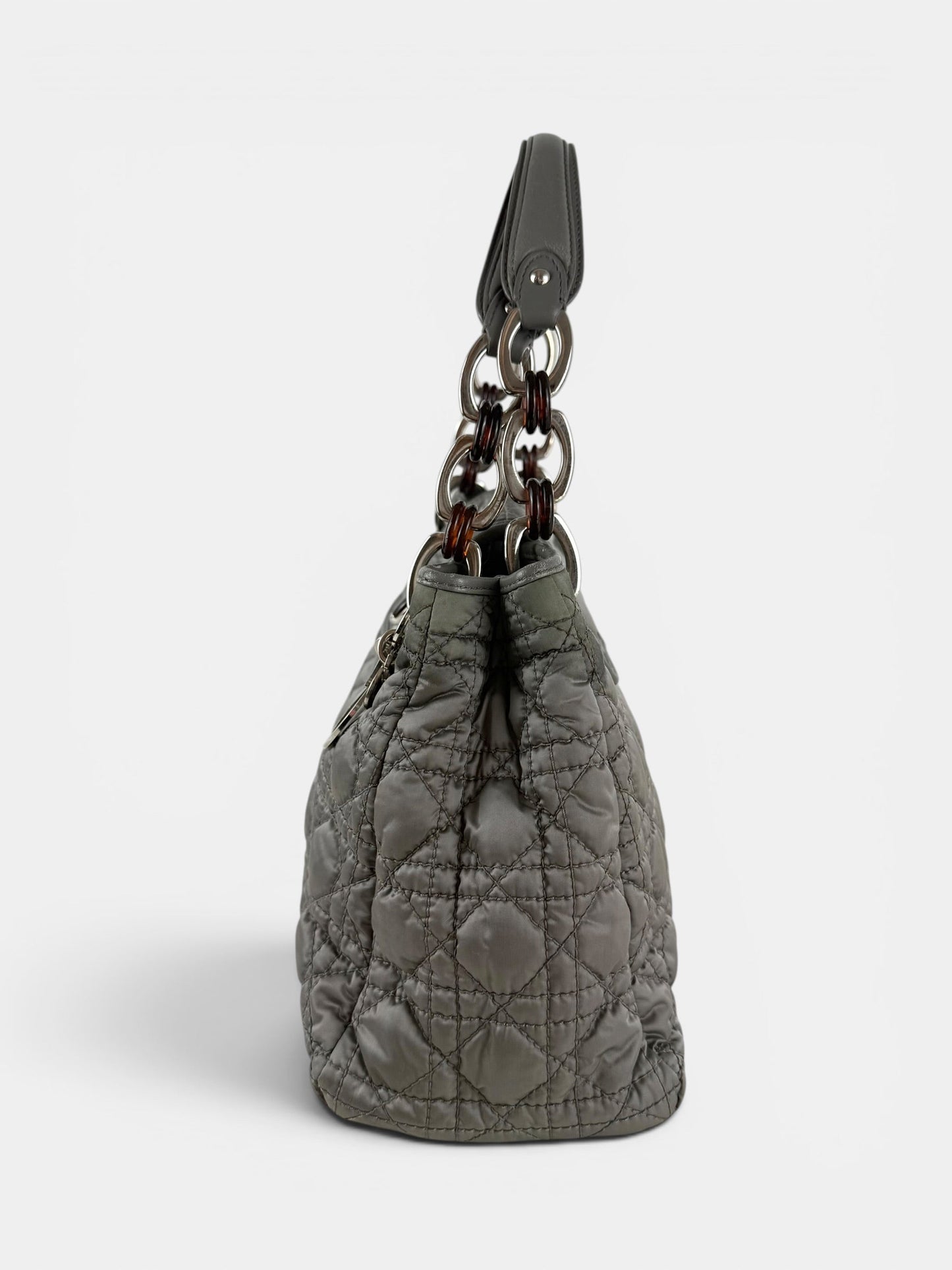 2009 Christian Dior Charming Lock Grey Handbag | O/S, Grey