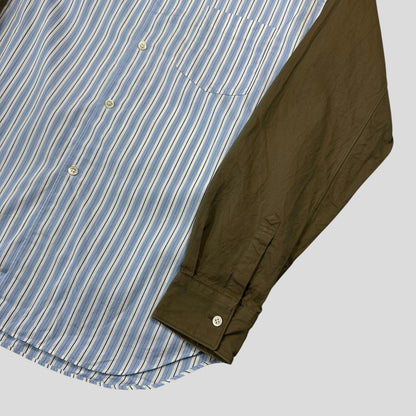 Comme Des Garçons SHIRT 00’s Bi-colour Striped Baby Blue Shirt - M | Default Title, Multicoloured