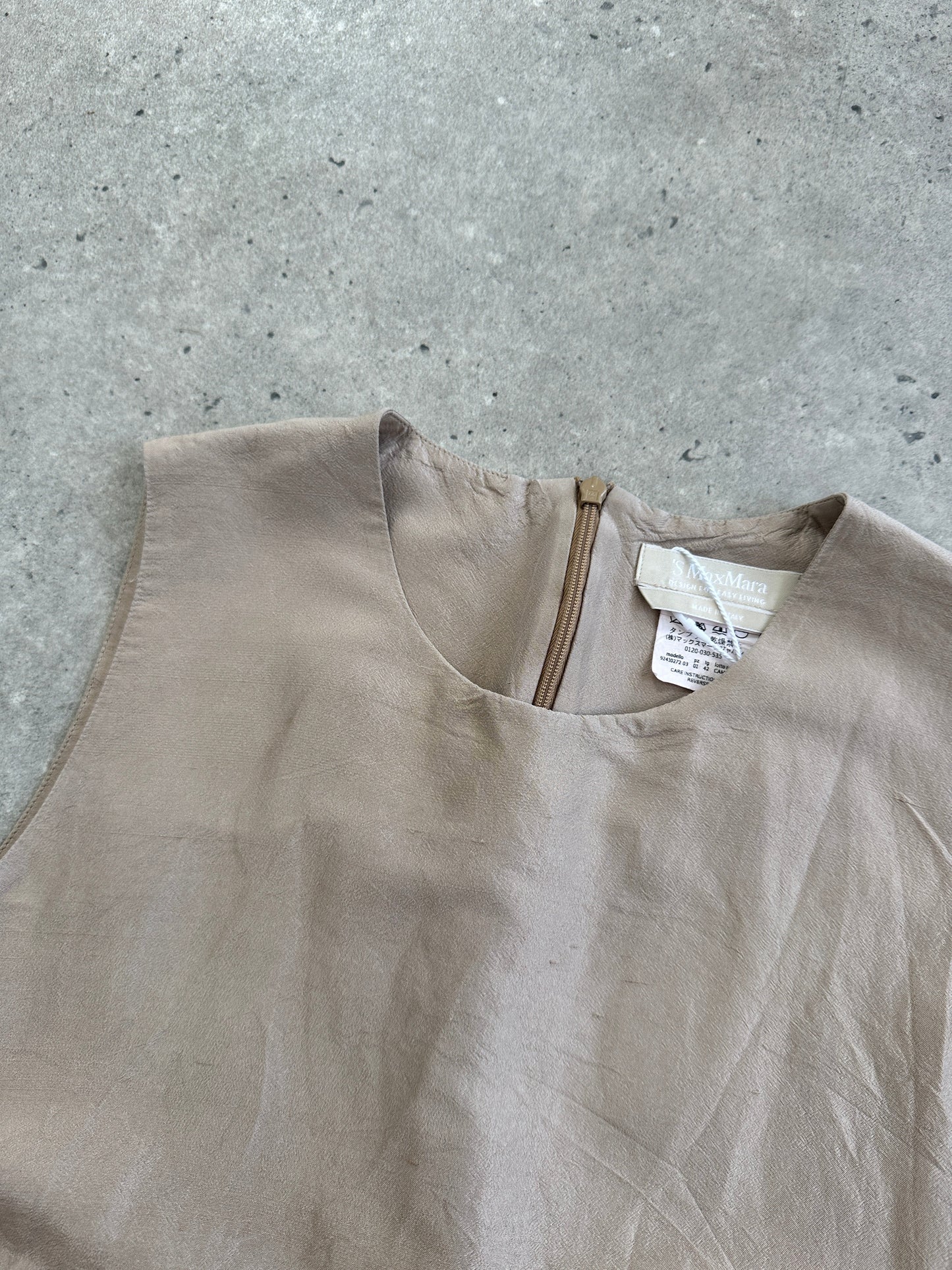 Max Mara ‘S Silk Layered Wide Leg Jumpsuit - S/M