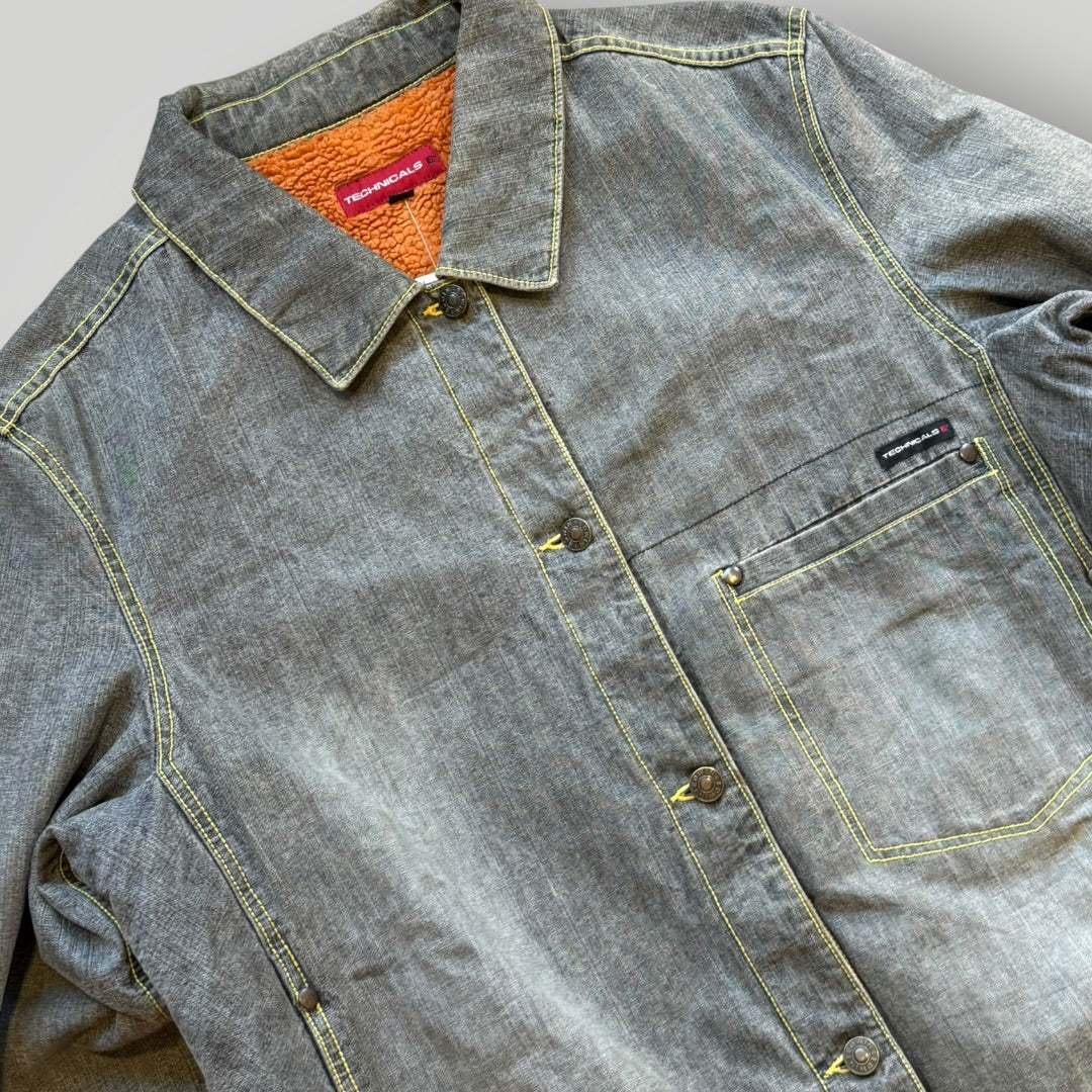 2000's Edwin Technicals Denim Jacket XL | O/S, Grey
