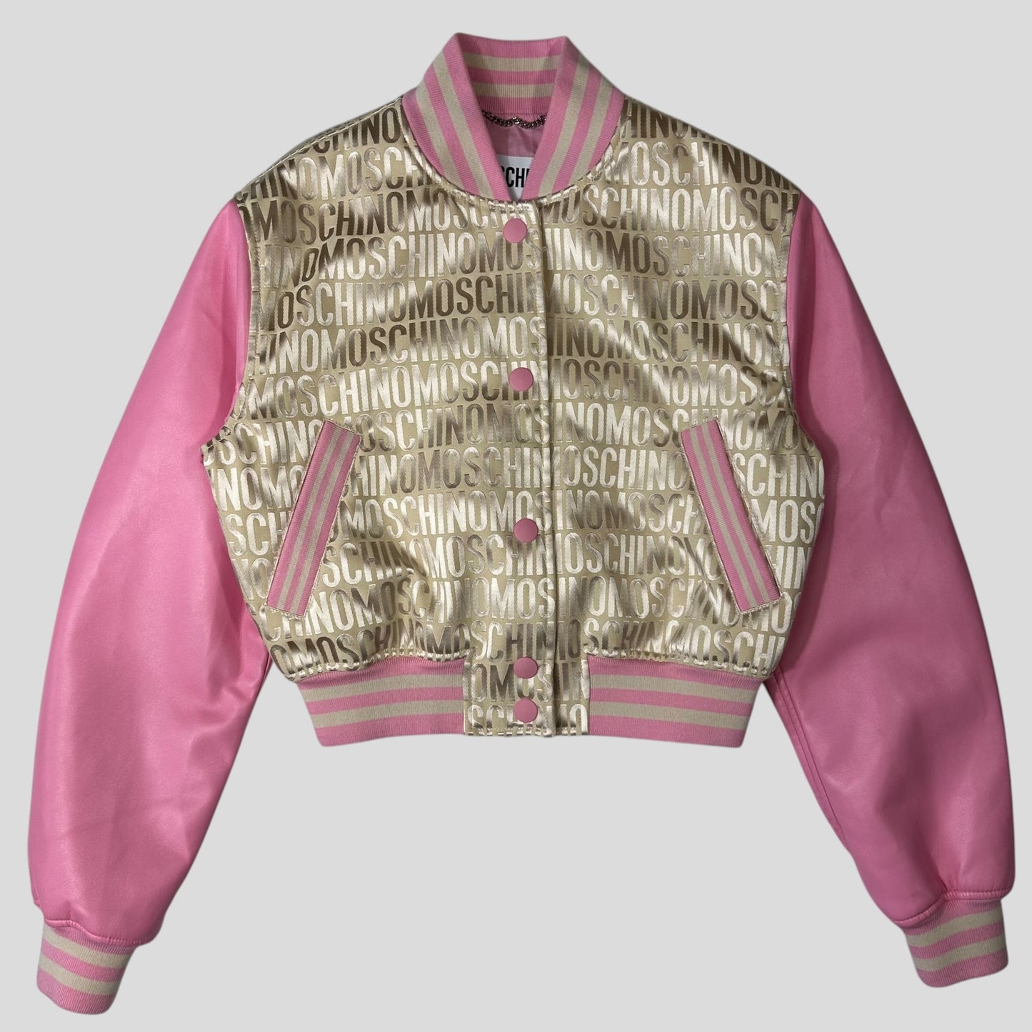 Moschino Couture 2023 Monogram Bomber Jacket + Cargo Trouser Set - IT40 | Default Title, Multicoloured