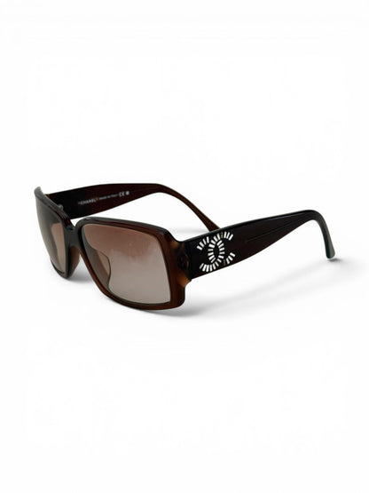 2000s Chanel CC Sunglasses | O/S, Brown