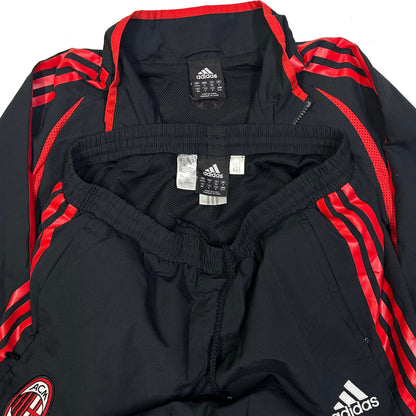 Adidas AC Milan 2006/07 Tracksuit In Black & Red ( L )