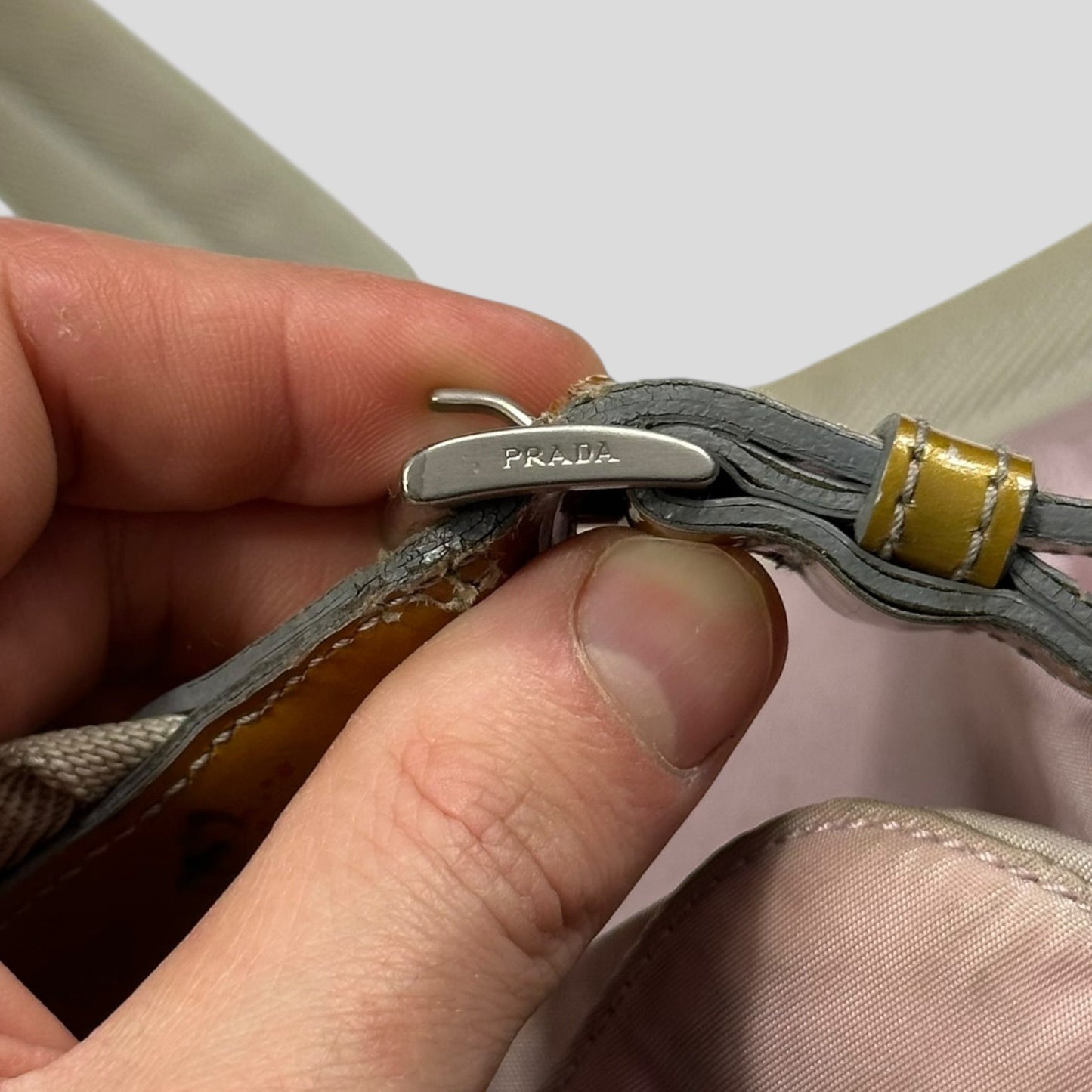 Prada Milano 00’s Triangle Plaque Logo Nylon Pink Backpack