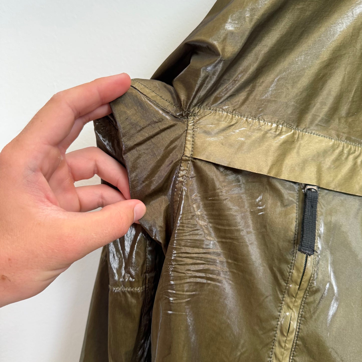 Stone Island SS2007 Prismatic Silk Jacket (XXL) | XXL, Olive
