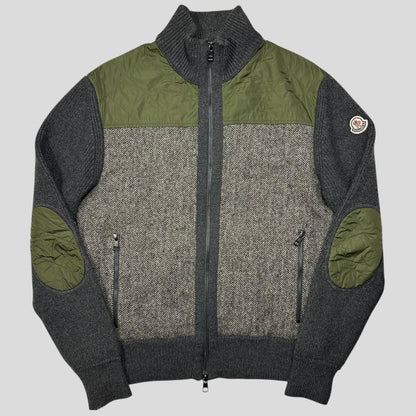 Moncler Wool & Nylon Maglione Tricot Cardigan Jacket - L (M)