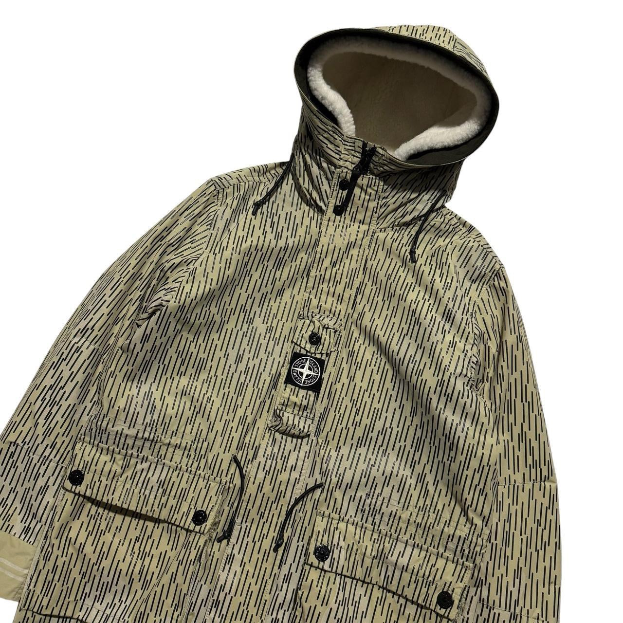 Stone Island Naslan Rain Camo Parka Jacket | Medium, Camo