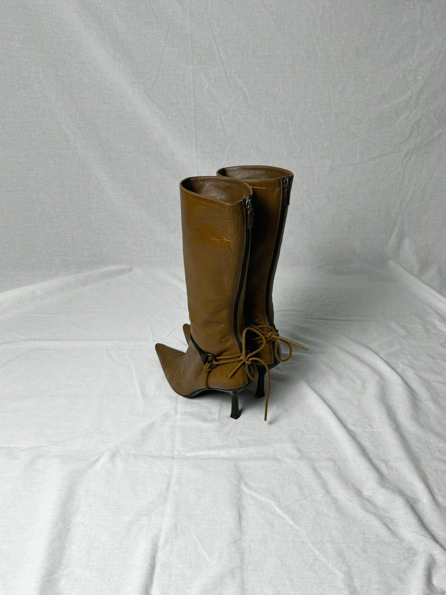 GUCCI STILETTO HEEL BOOTS | DEFAULT TITLE, Brown