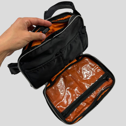 Porter 00’s Black Nylon Tanker Multipocket Crossbody Bag