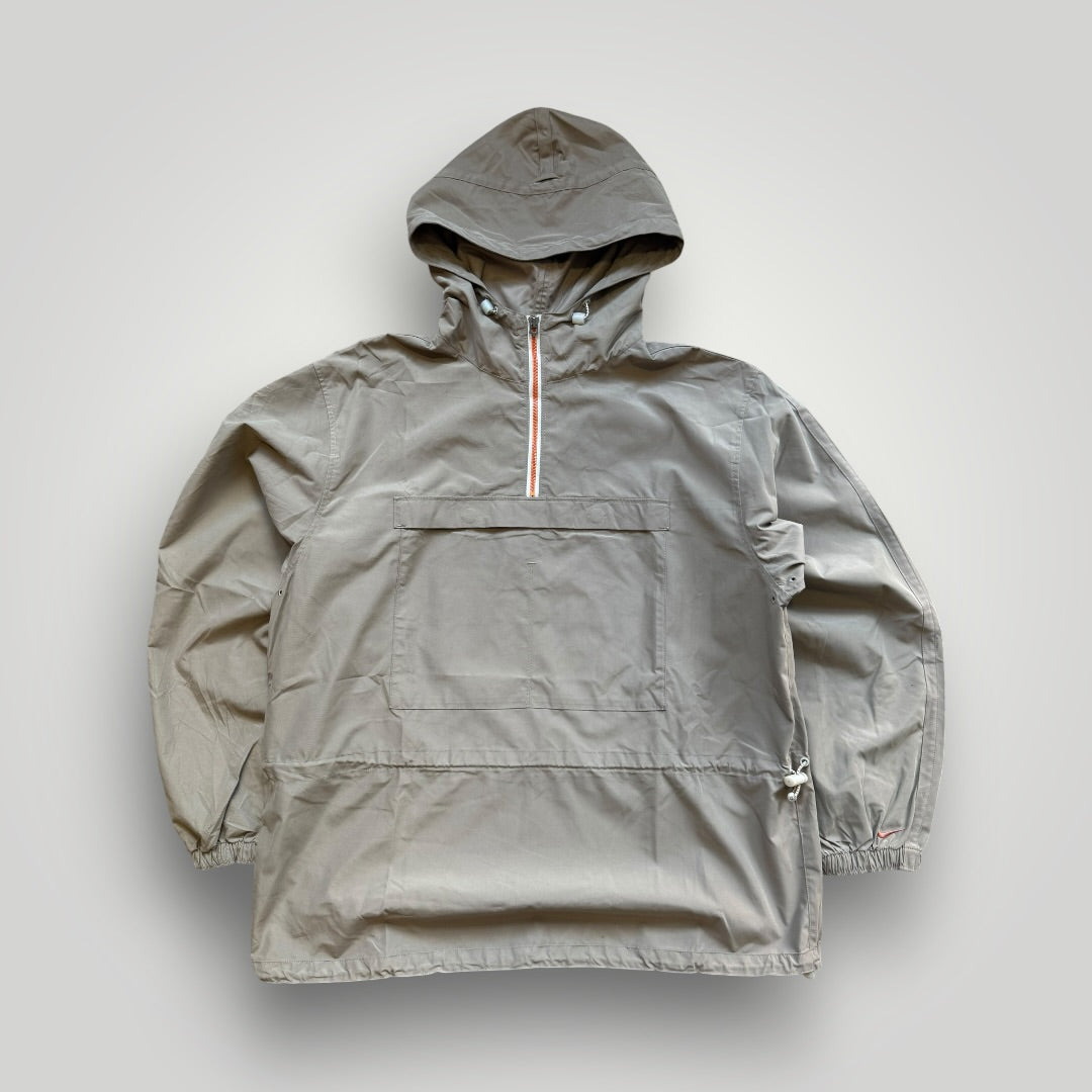 2000's Nike Nylon Smock L | O/S, Khaki