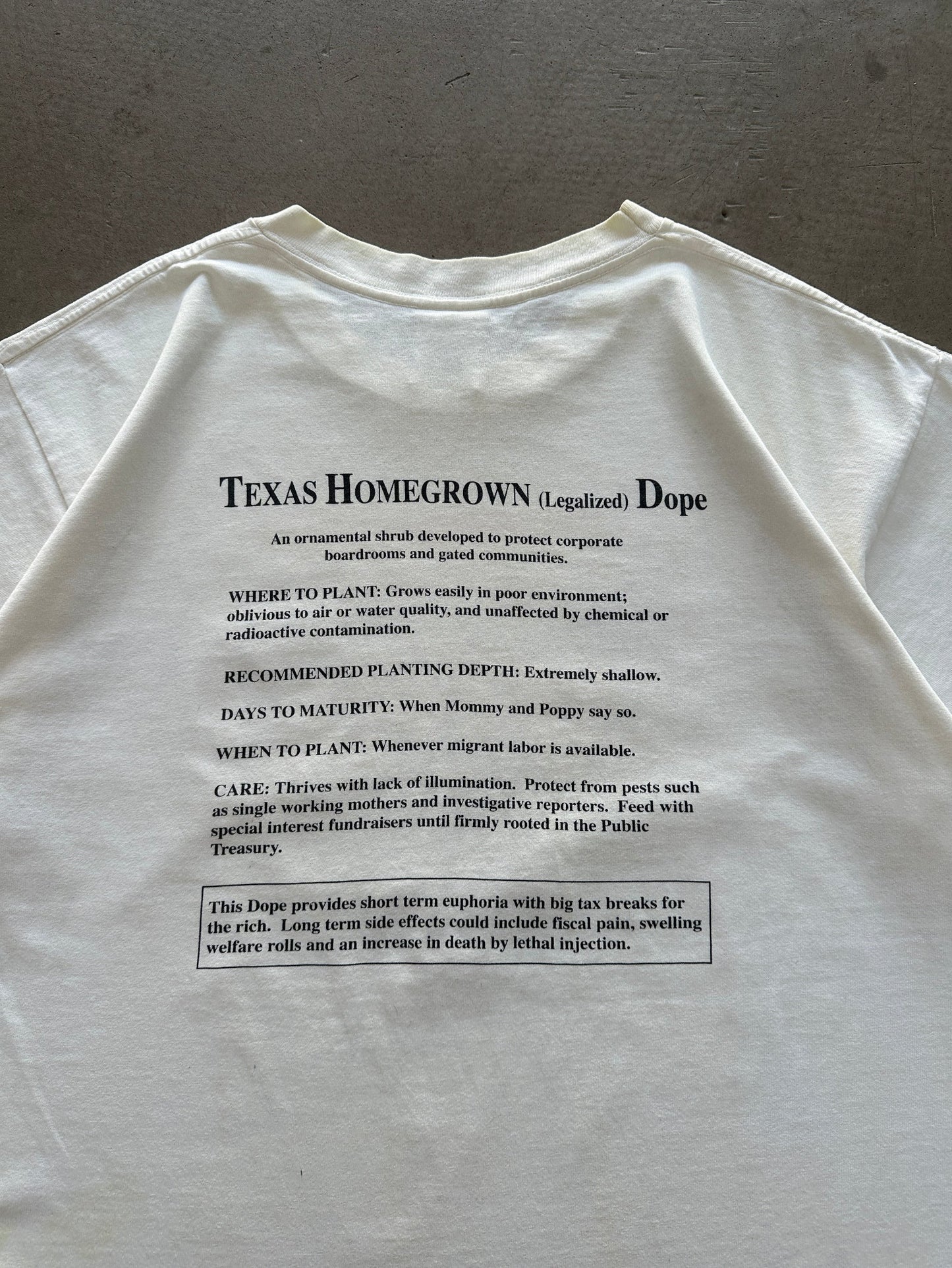 2001 Texas Homegrown Dope T-Shirt - L | Default Title, Red