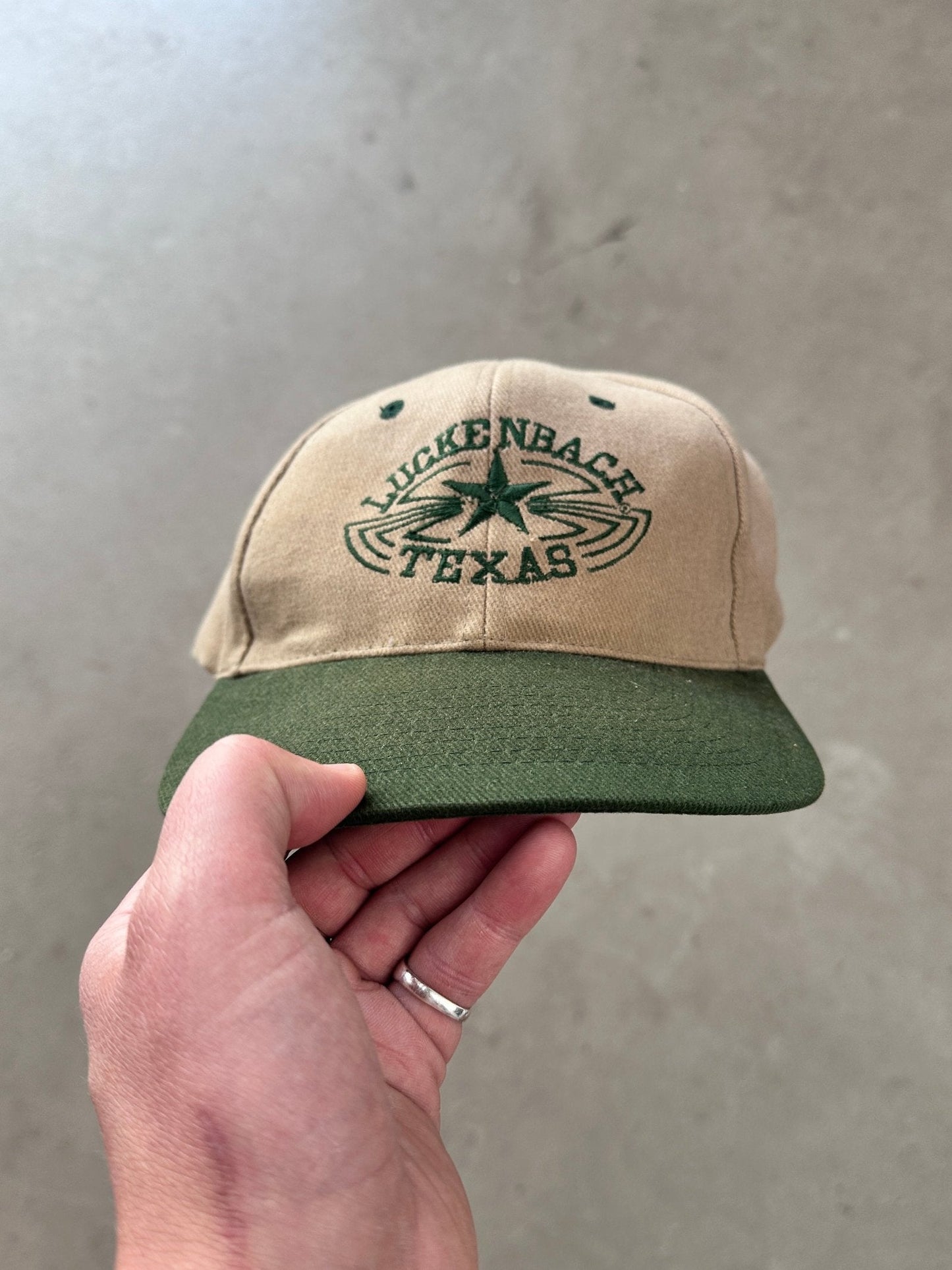 1990's Luckenbach Texas Cap | O/S, Beige