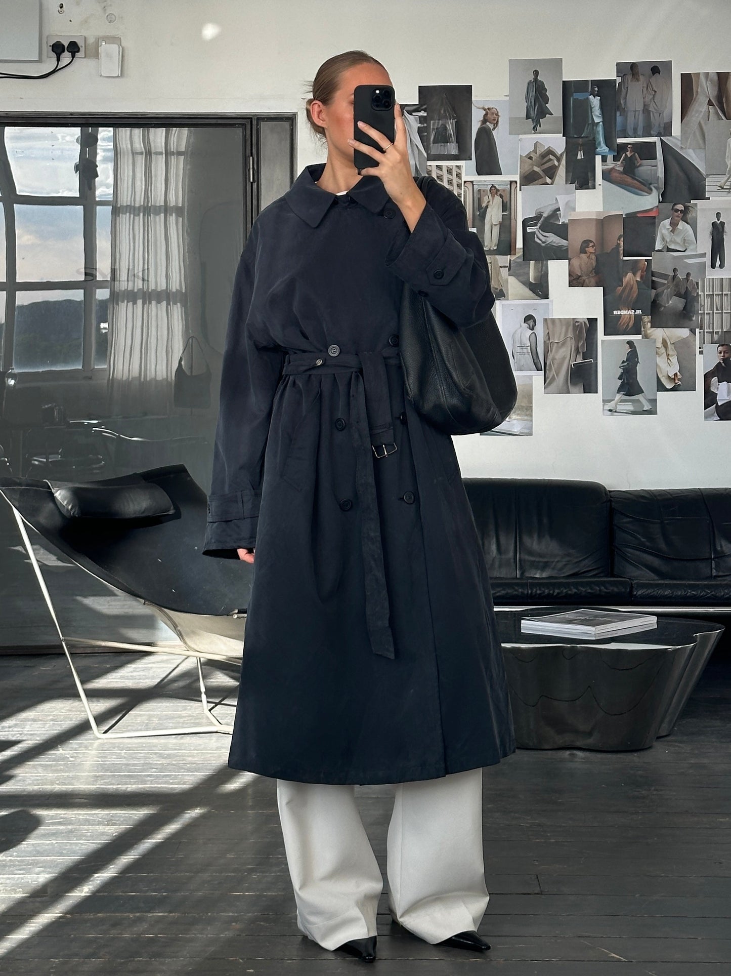 Ralph Lauren 1990s Double Breasted Belted Trench Coat - XXL