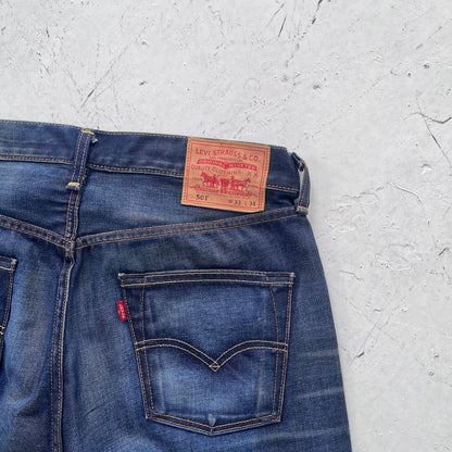vintage 501 levis faded indigo denim jeans | Blue, Indigo