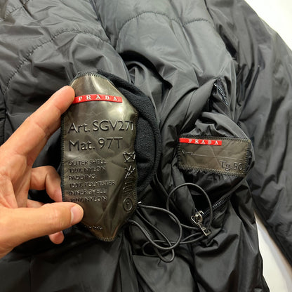Prada Sport AW00 Ninja Moto Reversible Heavy Nylon Jacket - IT50 (M/L) | Default Title, Black