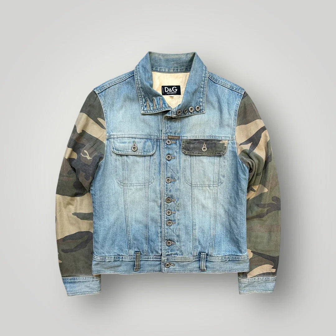 Dolce & Gabbana 2000'S Denim Camo Jacket M