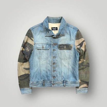Dolce & Gabbana 2000'S Denim Camo Jacket M