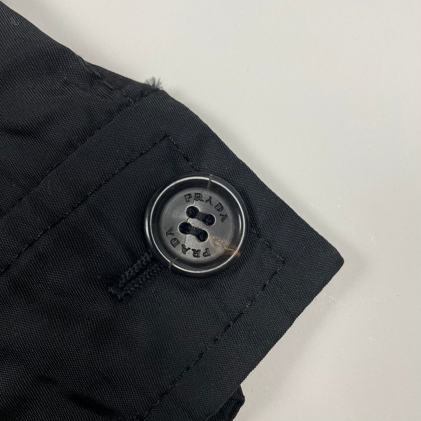 Prada Nylon Work Jacket, Size Large | O/S, Black