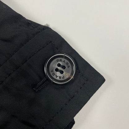 Prada Nylon Work Jacket, Size Large | O/S, Black