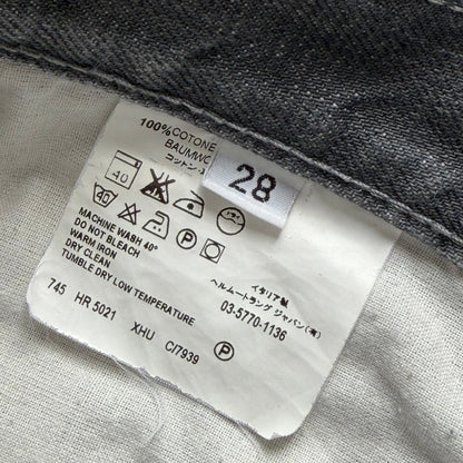 1990s helmut lang bootcut denim jeans | O/S, Gray