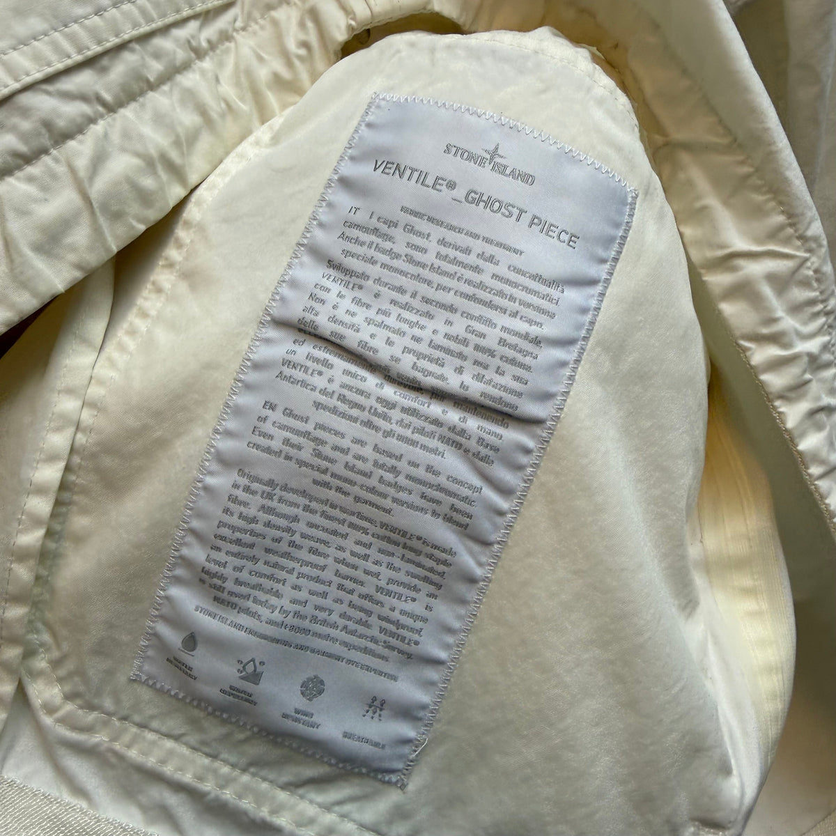 2012 Stone Island Ghost Ventile Jacket (XL) | XL, Multicoloured