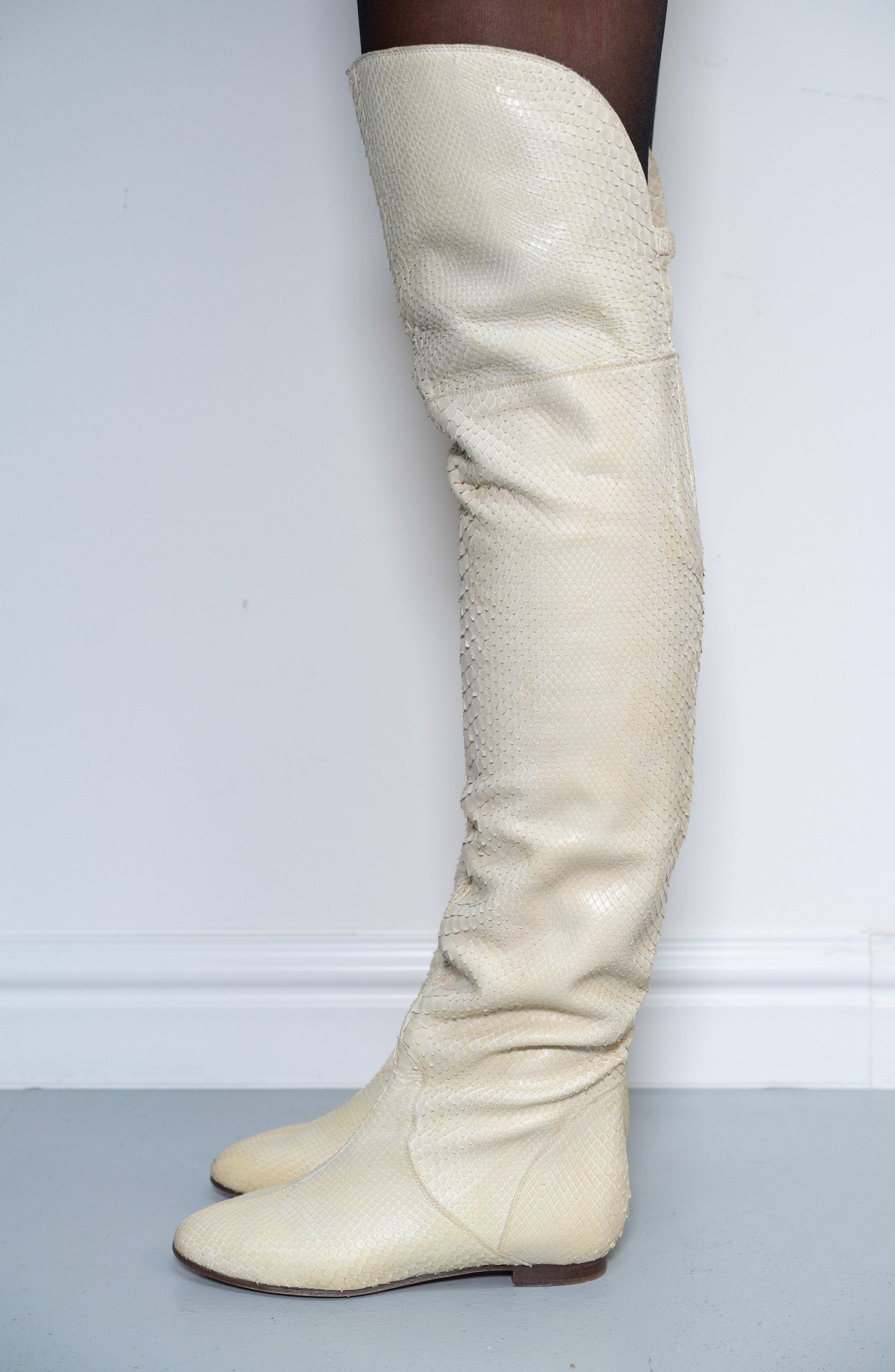 CHLOE SNAKESKIN BOOTS (EU 36) | DEFAULT TITLE, Yellow