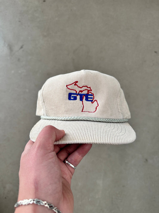 1990’s General Telephone & Electonics Cord Cap | O/S, Beige
