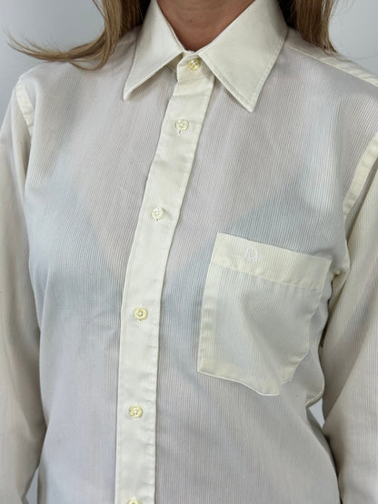 Christian Dior Chemises 1980s Cotton Logo Shirt - S