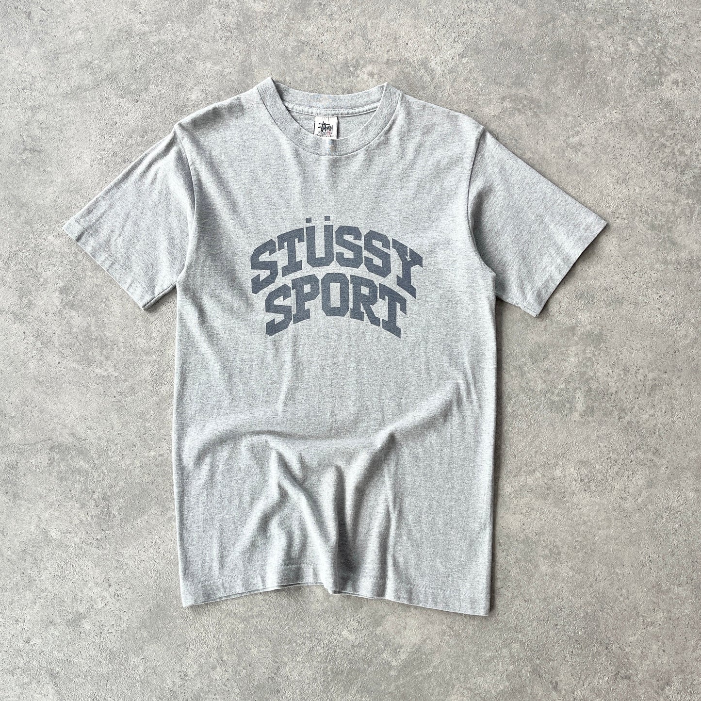 Stussy Sport 1990s single stitch heavyweight graphic t-shirt (S)