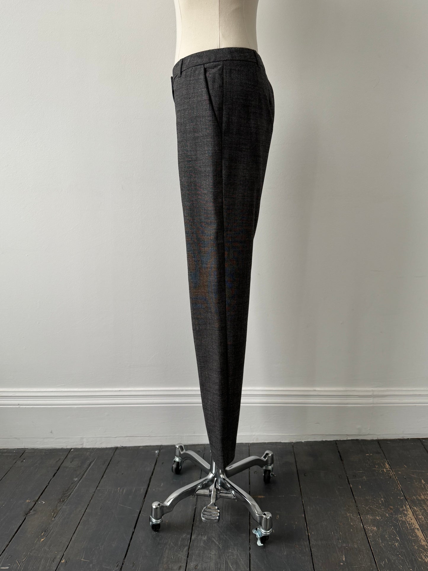 Max Mara Studio 2000s Virgin Wool Low Waist Trousers - W28