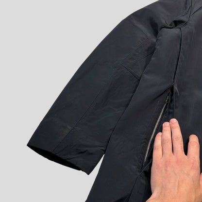 Gucci by Tom Ford 1999 Ballistic Nylon Taped Seam Shearling Collar Coat - L | Default Title, Multicoloured