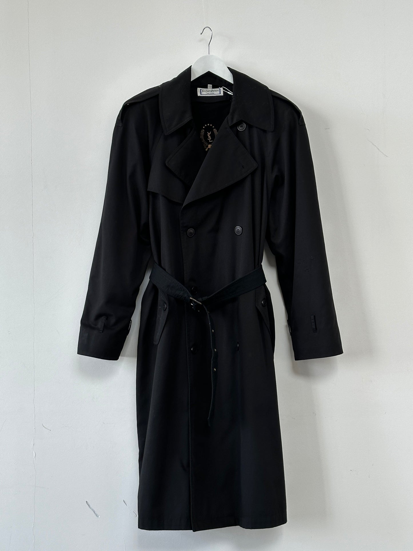 Yves Saint Laurent Cotton Belted Trench Coat - XXL