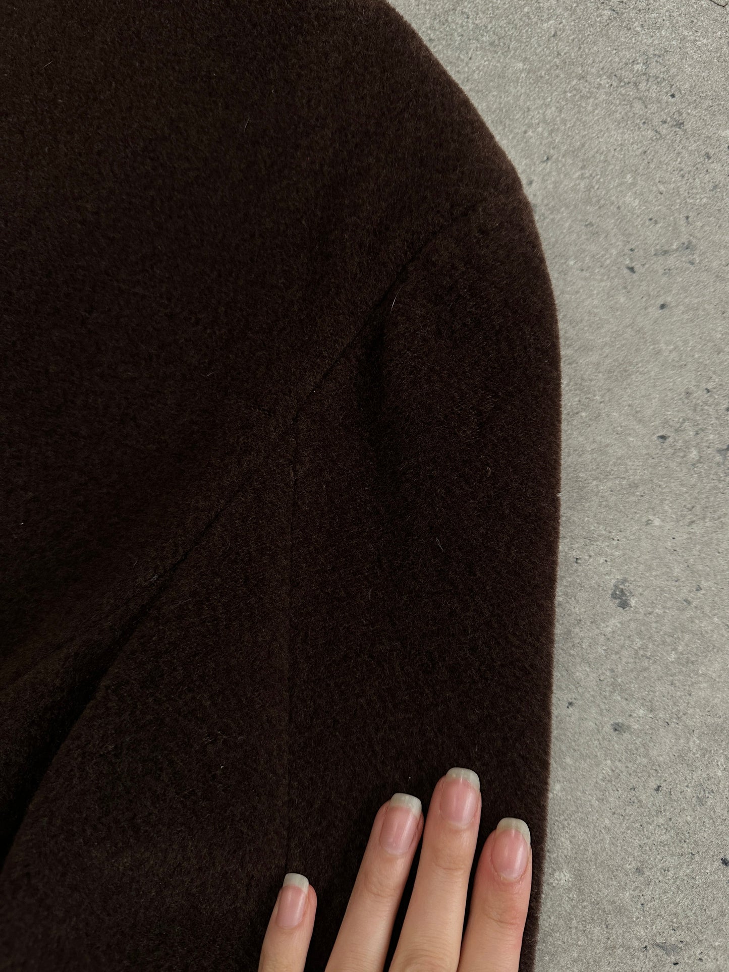 Moschino 1980s Wool Cashmere Double Breasted Coat - XL