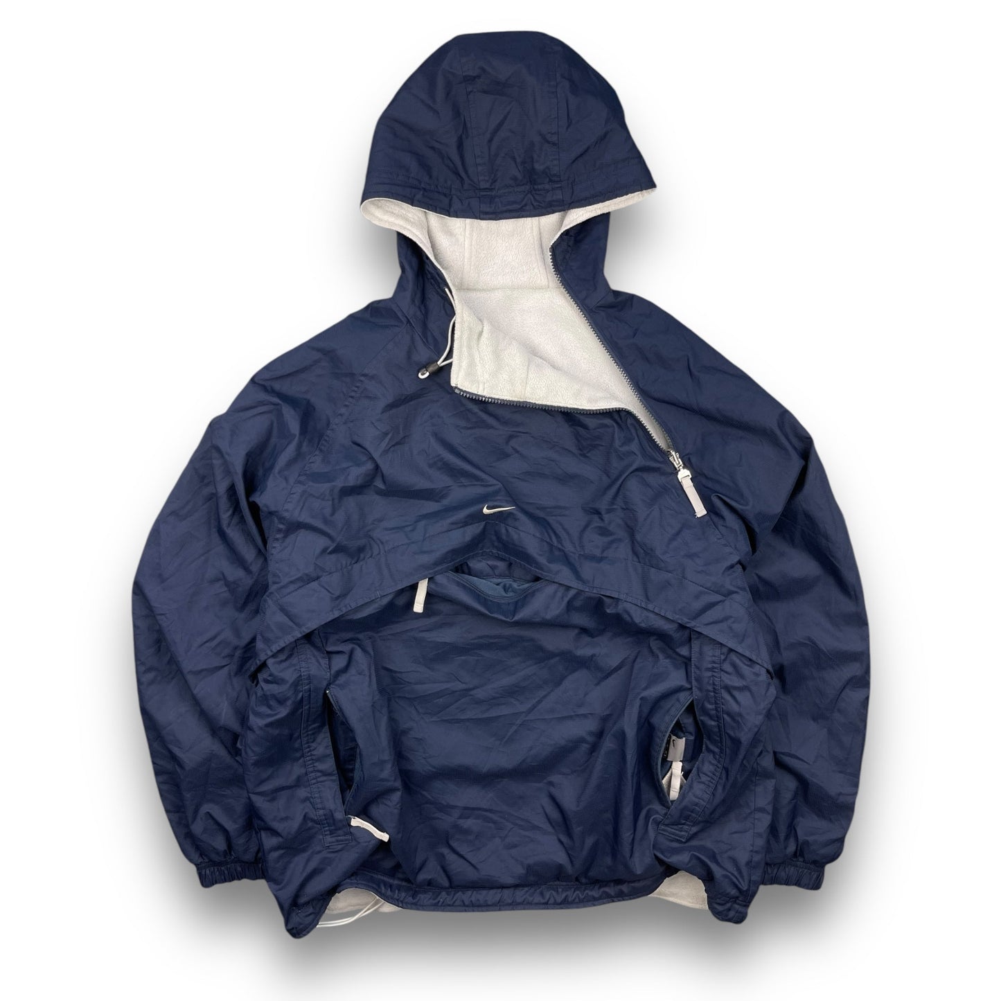 2000's Nike Reversible Asymmetric Zip Fleece Jacket (L) | Default Title, Multicoloured