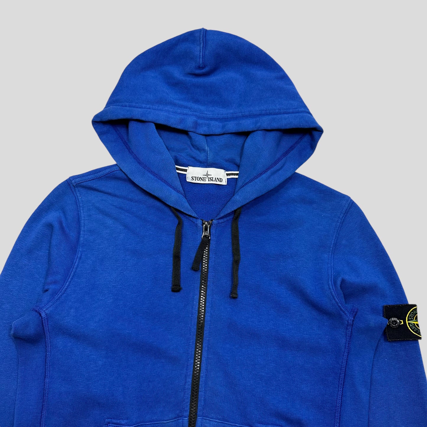 Stone Island SS16 Blue Zip Up Hoodie - S