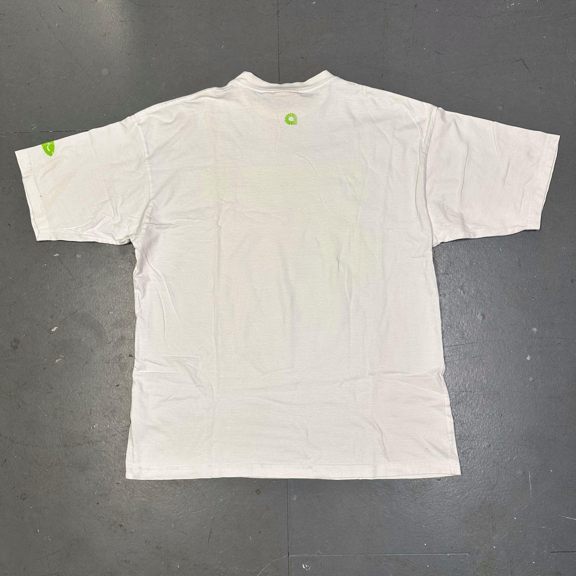 Akademiks Peace Shirt In White & Green ( L ) - Known Source