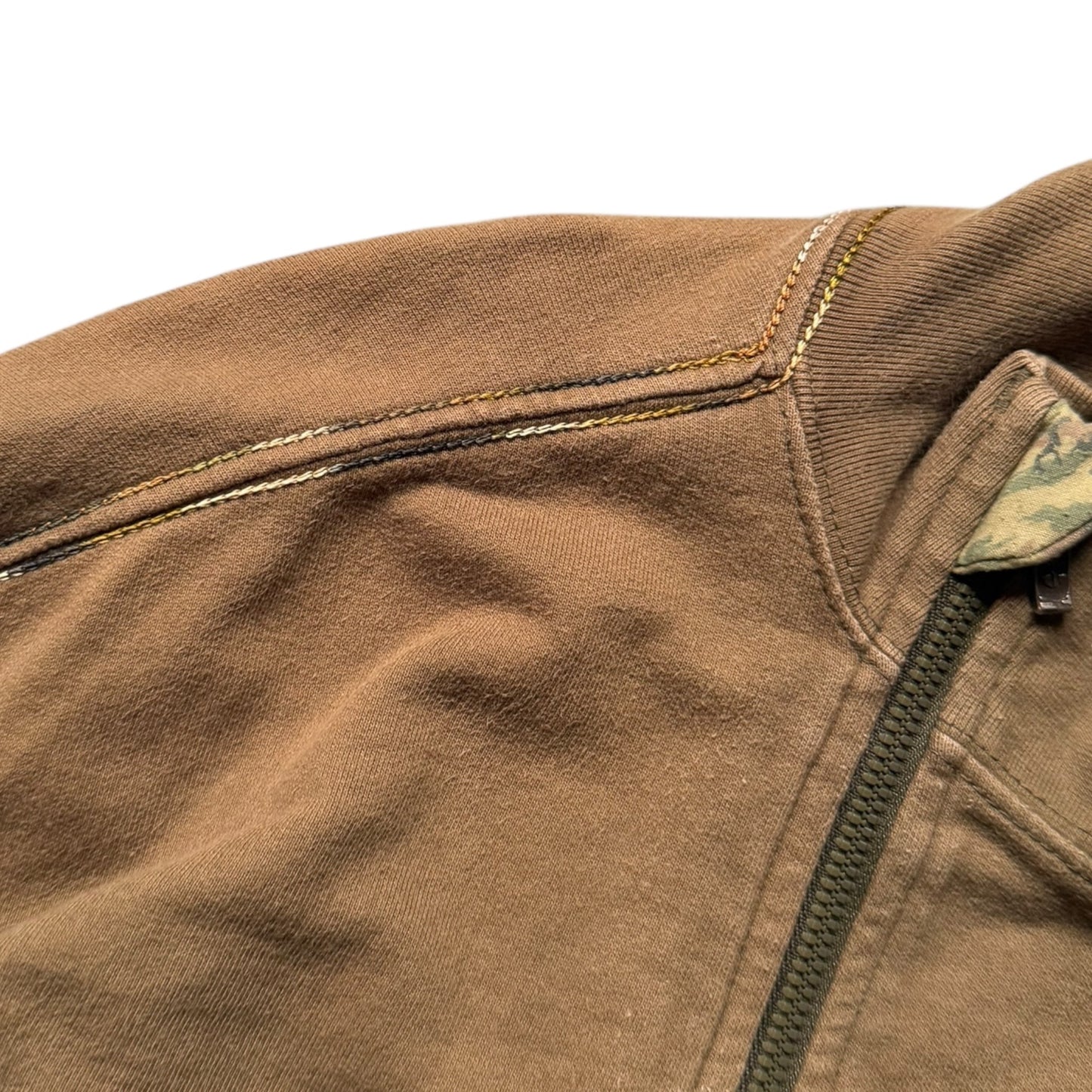 2000's Maharishi Off Centre Zip Embroidered Jumper (M) | Default Title, Multicoloured