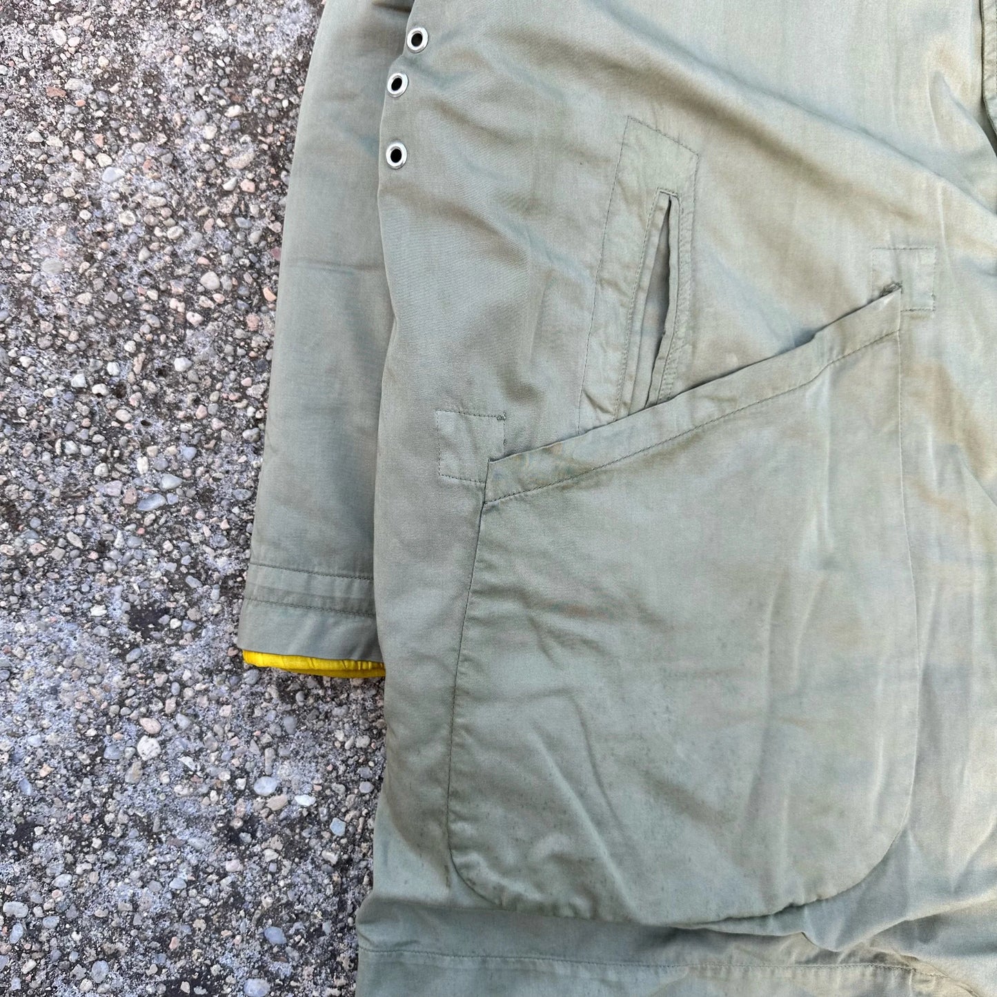 A/W 1985 Raso Gommato Dual Layer Trench Coat